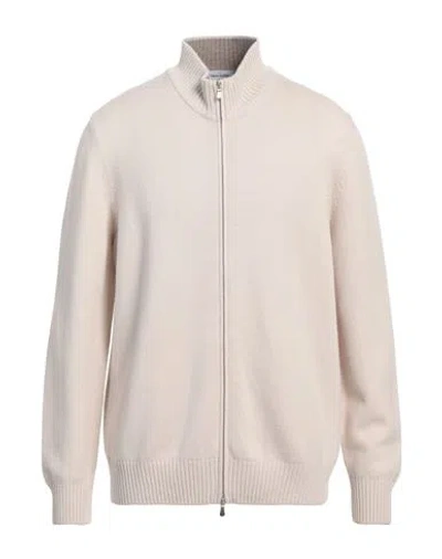 Gran Sasso Man Cardigan Beige Size 46 Wool, Cashmere, Viscose In Neutral