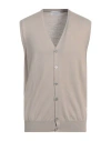 Gran Sasso Man Cardigan Beige Size 48 Virgin Wool In Beige