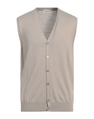 Gran Sasso Man Cardigan Beige Size 48 Virgin Wool