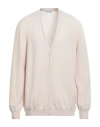 Gran Sasso Man Cardigan Beige Size 50 Virgin Wool, Viscose, Cashmere