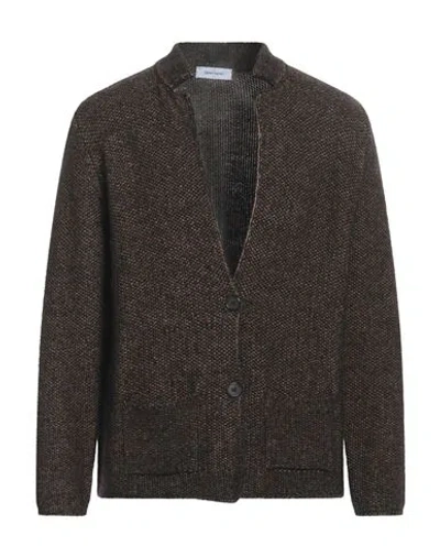 Gran Sasso Man Cardigan Black Size 38 Alpaca Wool, Virgin Wool, Polyamide