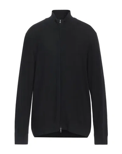 Gran Sasso Man Cardigan Black Size 48 Virgin Wool In Black