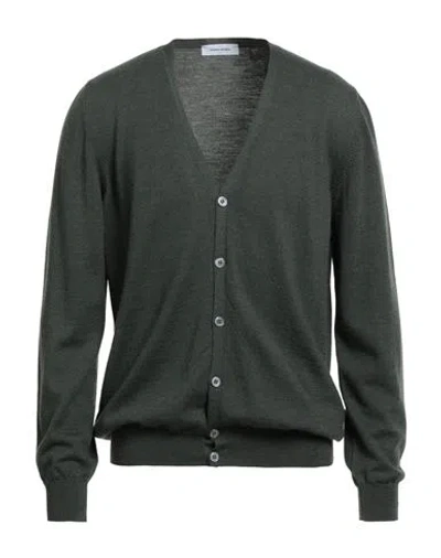 Gran Sasso Man Cardigan Dark Green Size 46 Virgin Wool