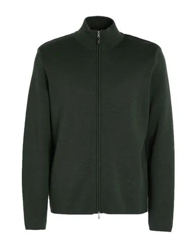 Gran Sasso Man Cardigan Dark Green Size 48 Virgin Wool