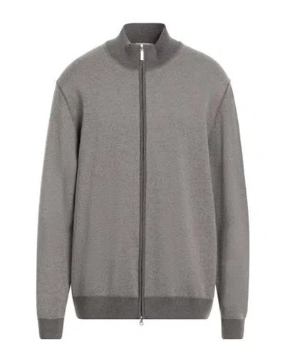 Gran Sasso Man Cardigan Dove Grey Size 50 Virgin Wool In Grey