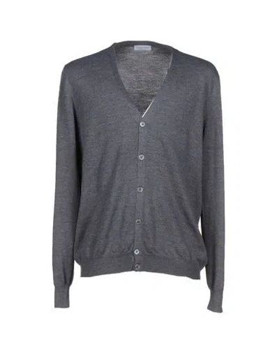 Gran Sasso Man Cardigan Grey Size 50 Virgin Wool In Grey