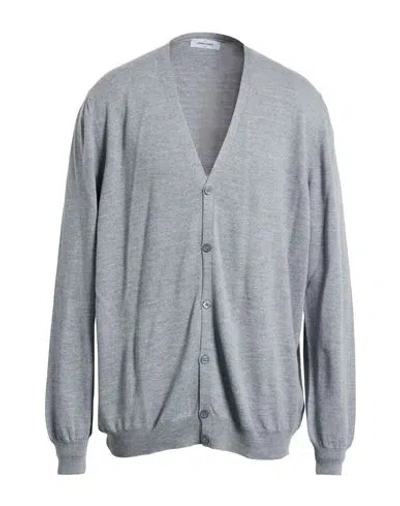 Gran Sasso Man Cardigan Grey Size 50 Virgin Wool In Gray