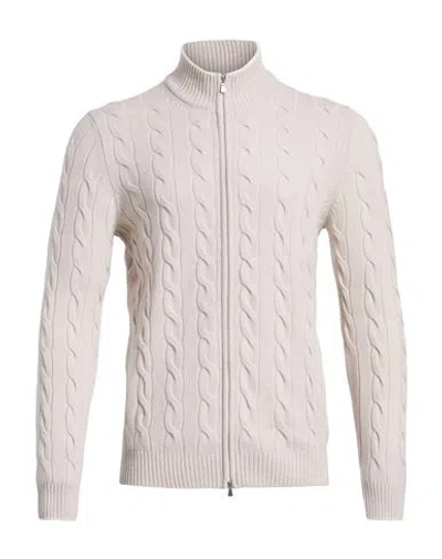 Gran Sasso Man Cardigan Ivory Size 42 Virgin Wool, Viscose, Cashmere In White