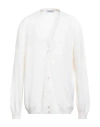Gran Sasso Man Cardigan Ivory Size 50 Virgin Wool, Viscose, Cashmere In White