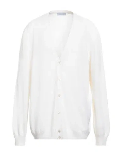 Gran Sasso Man Cardigan Ivory Size 50 Virgin Wool, Viscose, Cashmere In White