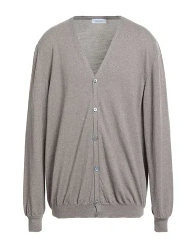 Gran Sasso Man Cardigan Khaki Size 50 Virgin Wool In Gray