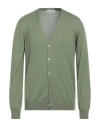 Gran Sasso Man Cardigan Light Green Size 46 Virgin Wool