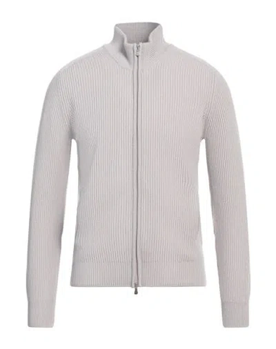 Gran Sasso Man Cardigan Light Grey Size 44 Virgin Wool, Cashmere, Viscose In Grey