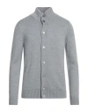 Gran Sasso Man Cardigan Light Grey Size 48 Virgin Wool In Gray