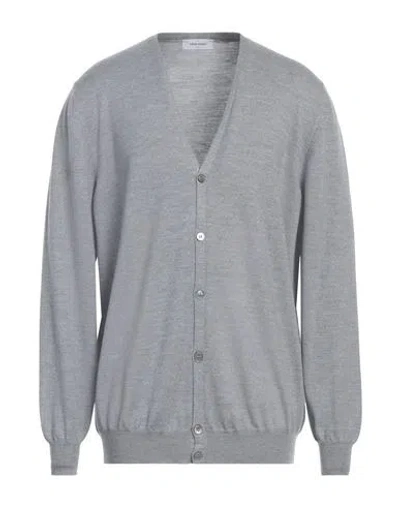 Gran Sasso Man Cardigan Light Grey Size 50 Virgin Wool