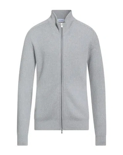 Gran Sasso Man Cardigan Light Grey Size 50 Virgin Wool, Viscose, Cashmere In Gray