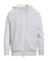 Gran Sasso Man Cardigan Lilac Size 40 Virgin Wool In Gray