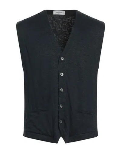 Gran Sasso Man Cardigan Midnight Blue Size 40 Linen