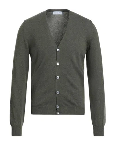Gran Sasso Man Cardigan Military Green Size 42 Virgin Wool, Viscose, Cashmere