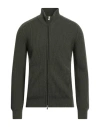 Gran Sasso Man Cardigan Military Green Size 48 Virgin Wool, Cashmere, Viscose
