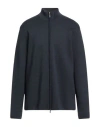 Gran Sasso Man Cardigan Navy Size 46 Virgin Wool In Blue
