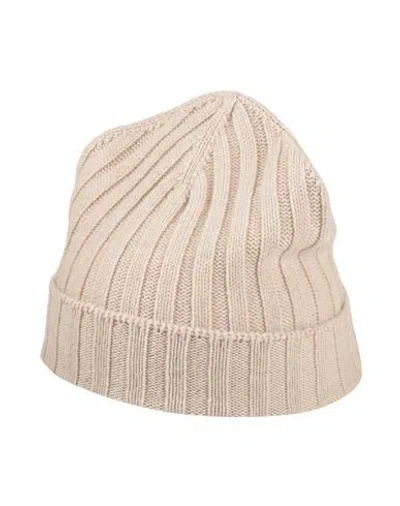 Gran Sasso Man Hat Beige Size Onesize Virgin Wool, Polyamide, Elastane In Pink