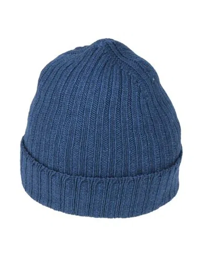Gran Sasso Man Hat Blue Size Onesize Virgin Wool