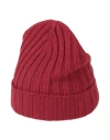 Gran Sasso Man Hat Brick Size Onesize Virgin Wool, Polyamide, Elastane In Red