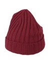 Gran Sasso Man Hat Burgundy Size Onesize Virgin Wool, Polyamide, Elastane In Red