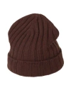 Gran Sasso Man Hat Dark Brown Size Onesize Virgin Wool, Polyamide, Elastane
