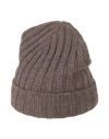 Gran Sasso Man Hat Dark Brown Size Onesize Virgin Wool, Polyamide, Elastane