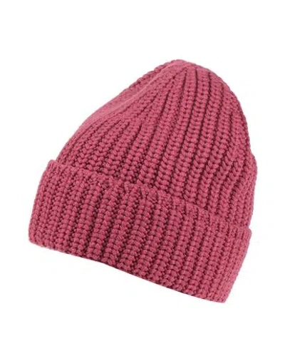 Gran Sasso Man Hat Garnet Size Onesize Virgin Wool In Red