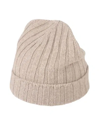 Gran Sasso Man Hat Khaki Size Onesize Virgin Wool, Polyamide, Elastane In Neutral