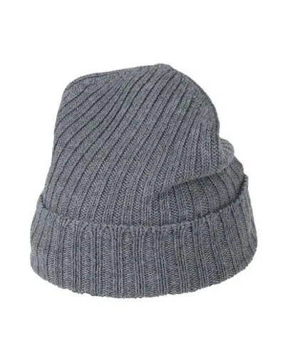 Gran Sasso Man Hat Lead Size Onesize Virgin Wool In Gray