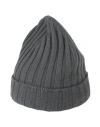 Gran Sasso Man Hat Lead Size Onesize Virgin Wool, Polyamide, Elastane In Grey