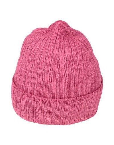 Gran Sasso Man Hat Mauve Size Onesize Virgin Wool In Pink