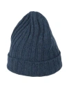 Gran Sasso Man Hat Navy Blue Size Onesize Virgin Wool, Polyamide, Elastane