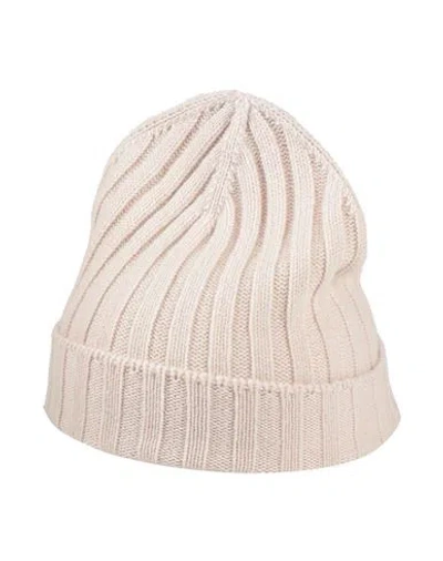 Gran Sasso Man Hat White Size Onesize Virgin Wool, Polyamide, Elastane In Neutral