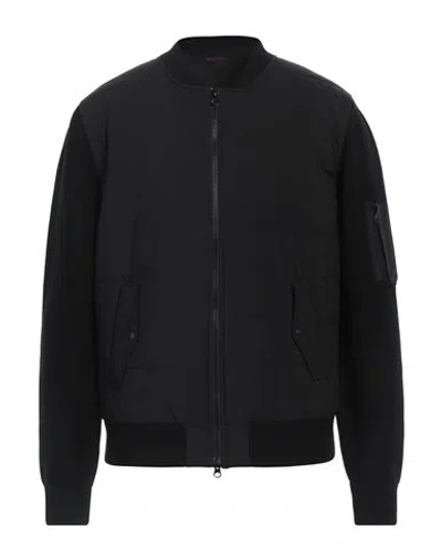Gran Sasso Man Jacket Black Size 44 Polyester, Virgin Wool