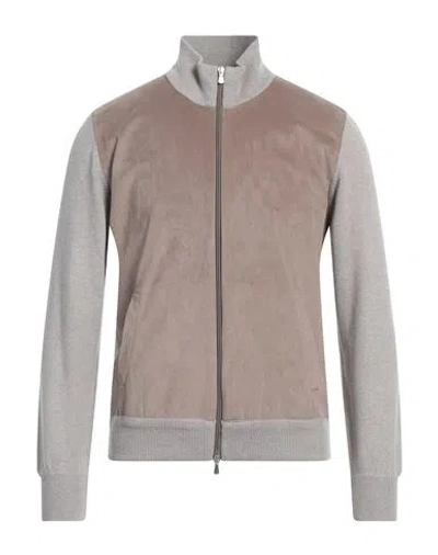 Gran Sasso Man Jacket Dove Grey Size 40 Virgin Wool, Viscose, Cashmere, Polyester, Polyurethane In Beige