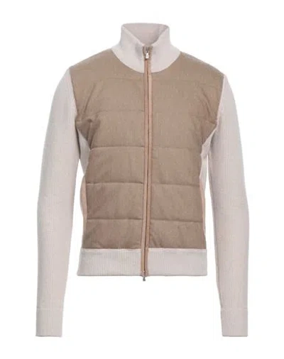 Gran Sasso Man Jacket Khaki Size 38 Virgin Wool, Polyester, Polyurethane In Neutral