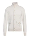 Gran Sasso Man Sweatshirt Off White Size 44 Cotton, Polyamide In Off White