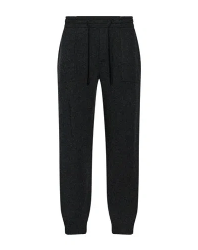 Gran Sasso Man Pants Charcoal Size 36 Cashmere In Black