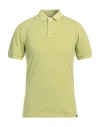 Gran Sasso Man Polo Shirt Acid Green Size 36 Cotton