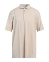 Gran Sasso Man Polo Shirt Beige Size 50 Cotton