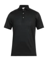 Gran Sasso Man Polo Shirt Black Size 36 Cotton