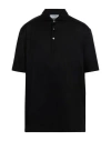 Gran Sasso Man Polo Shirt Black Size 48 Cotton