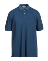 Gran Sasso Man Polo Shirt Blue Size 46 Cotton