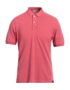 Gran Sasso Man Polo Shirt Coral Size 48 Cotton In Red