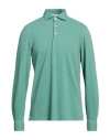 Gran Sasso Man Polo Shirt Green Size 42 Cotton